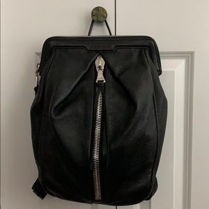 COPY - AIMEE International leather backpack purse, black